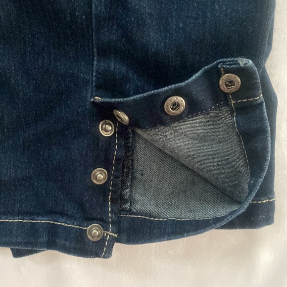 Blue Identity Women’s size 10P 10 Petite denim blue Jean capris - Picture 6 of 7